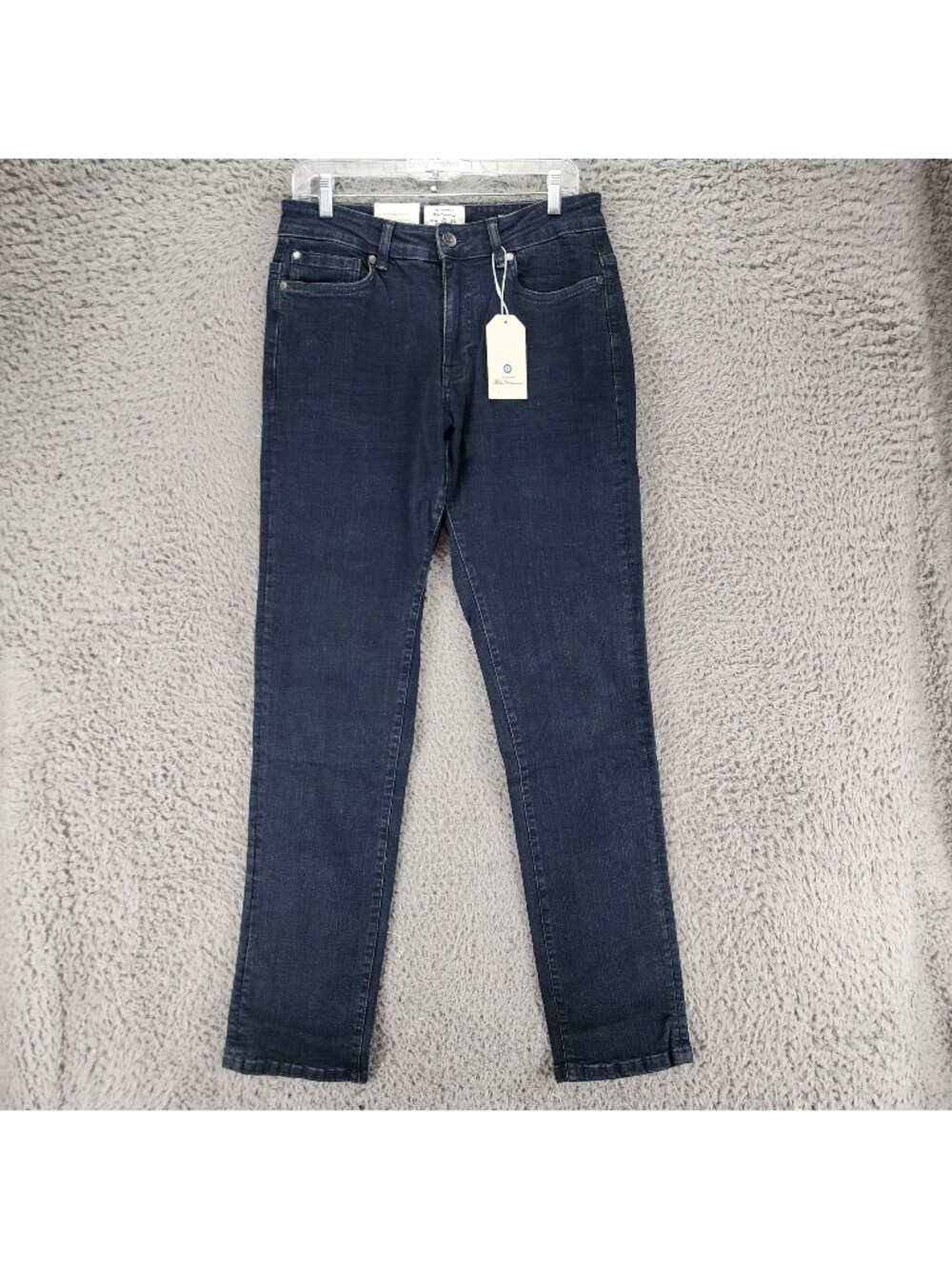 Ben Sherman Jeans Mens 30x34 Blue Stretch Denim Straight Fit *NWT*